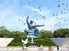 En Japón rinden homenaje víctimas bombardeo atómico de Nagasaki