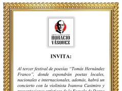 Tamboril celebrará tercera versión Festival de Poesías