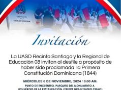Invita a desfile por el 180 aniversario constitución 1844