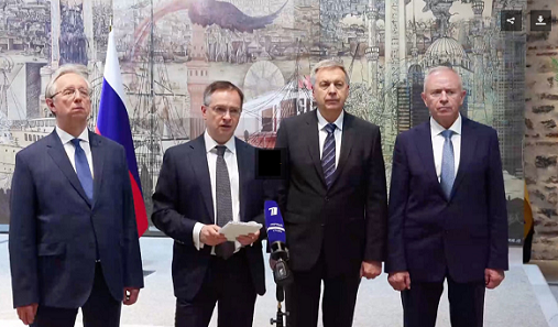 La delegación que representó a Rusia.