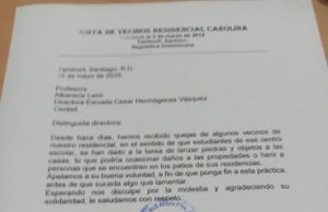 Vandalismo en escuela de Tamboril