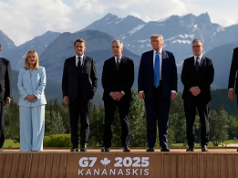 Líderes G7 urgen a Trump retroceder en su guerra comercial