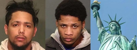 El dominicano Miguel Francisco Mora Núñez y su acompañante Christhian Aybar Berroa