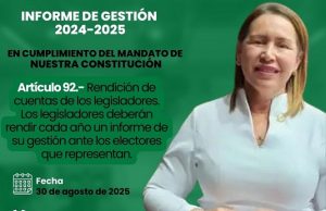 Diputada Llaniris Espinal rendirá cuentas este sábado