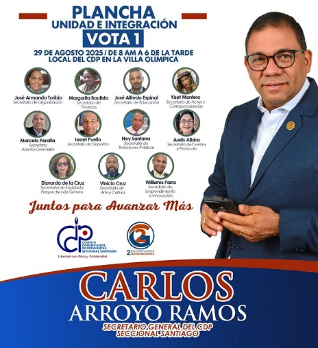 Plancha encabezada por Carlos Arroyo Ramos