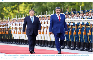 China defiende soberanía de Venezuela