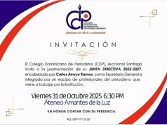 Reiteran invitación juramentación directivos CDP Santiago