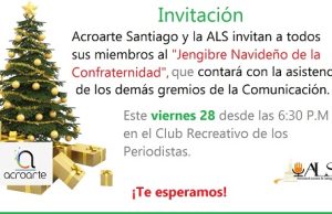 Acroarte y ALS invitan a jengibre navideño este viernes