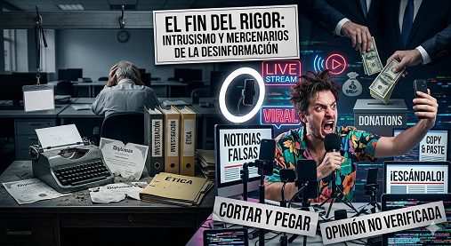 El fin del rigor: intrusismo y mercenarios de la desinformación