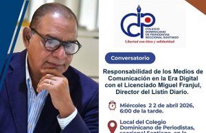 Miguel Franjul conversará en Santiago sobre responsabilidad de los medios en la era digital