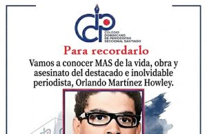 CDP reitera invitación presentación libro sobre Orlando Martínez