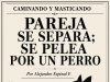 Pareja se separa, se pelea por un perro… Caminando y Masticando