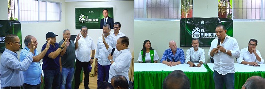 Radhamés Jiménez toma el juramento a los nuevos miembros de la Fuerza del Pueblo.