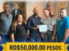 Alcaldía de Pedro García entrega RD$50,000 para rehabilitación carretera Los Pinos
